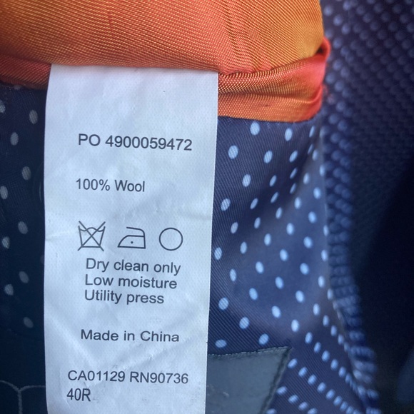 Men’s 3 piece wool suit by Tallia for Macys - Picture 5 of 8